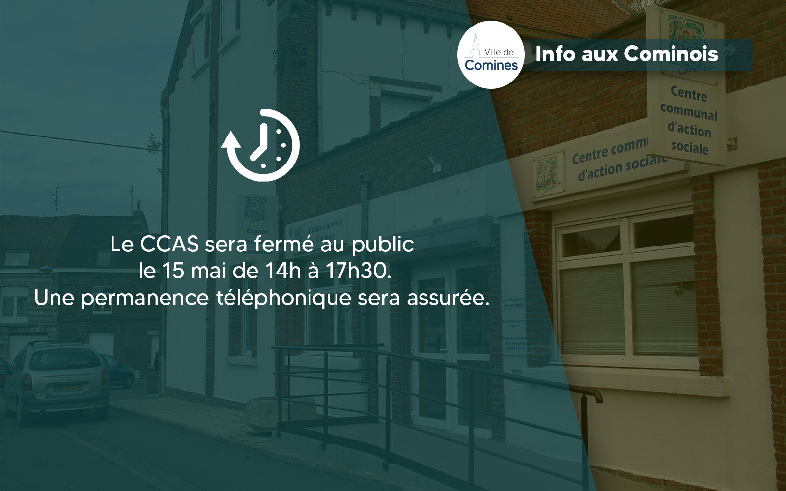 [info aux Cominois] Fermeture exceptionnelle du CCAS 