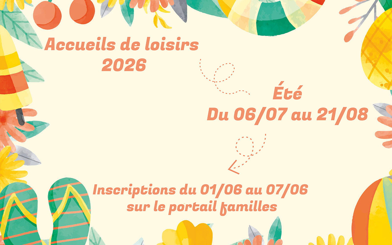 Inscriptions aux Accueils de loisirs d'été