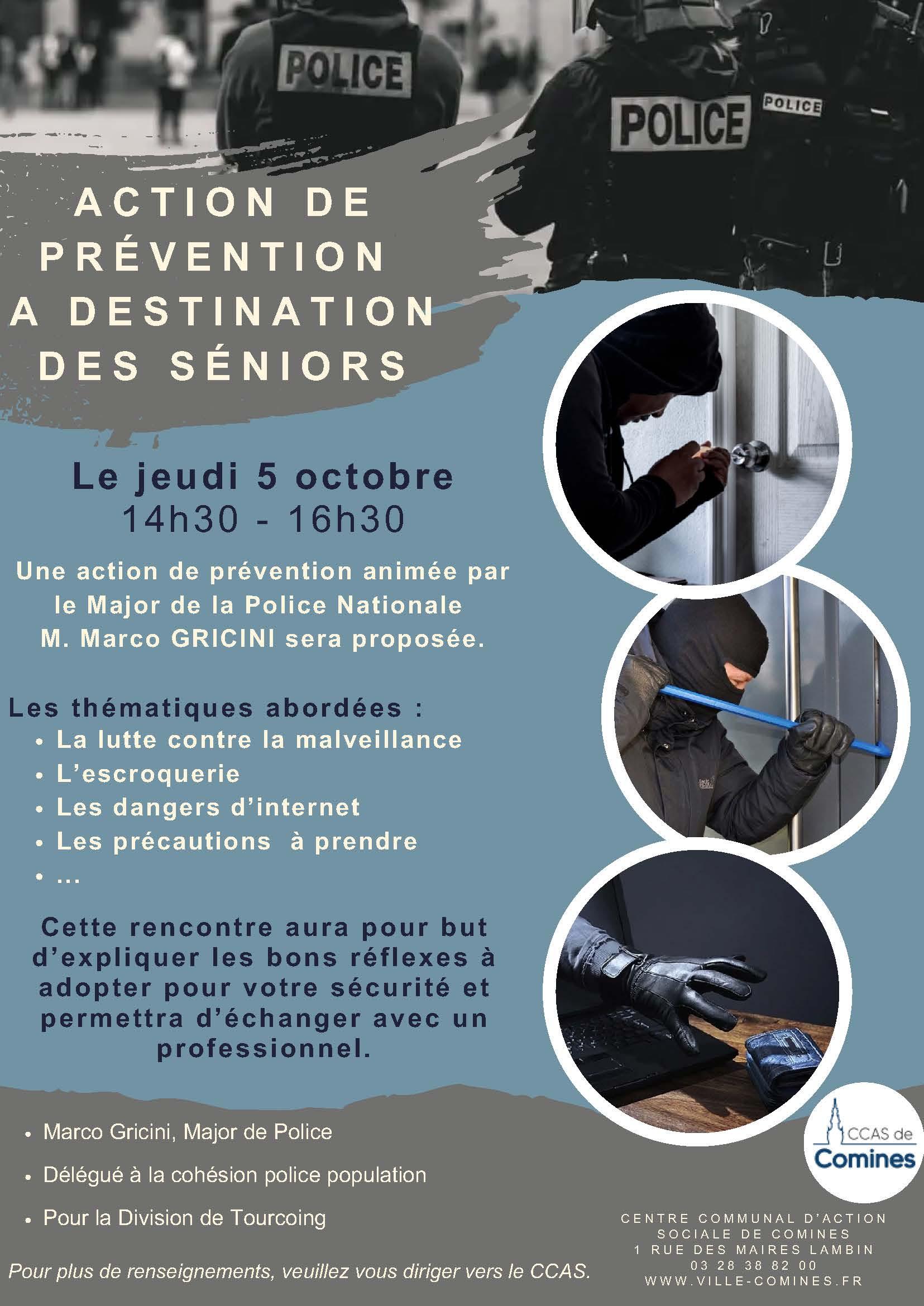 Action de prévention pour les séniors 