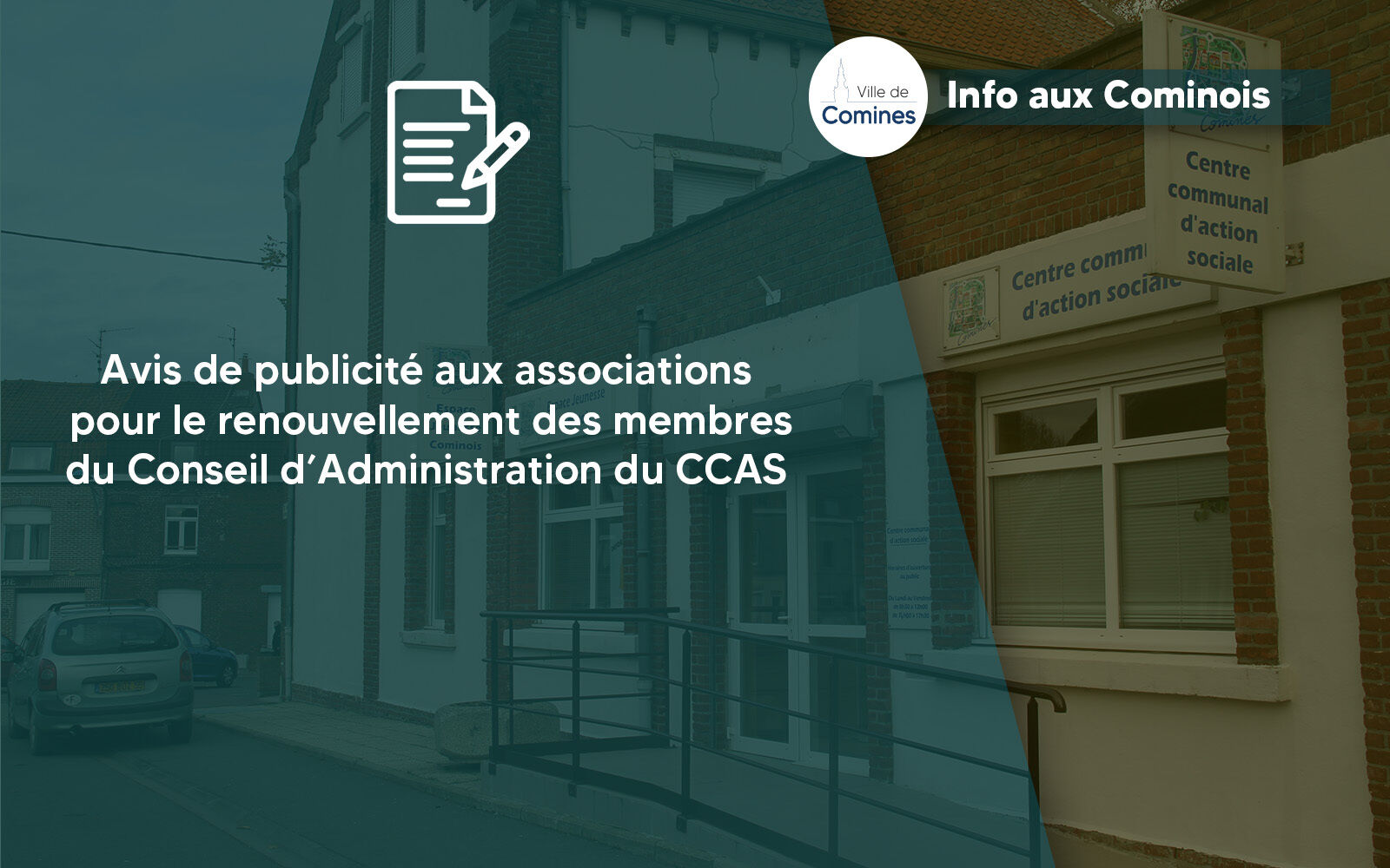 Avis de publicité aux associations pour le renouvellement des membres du CA du CCAS