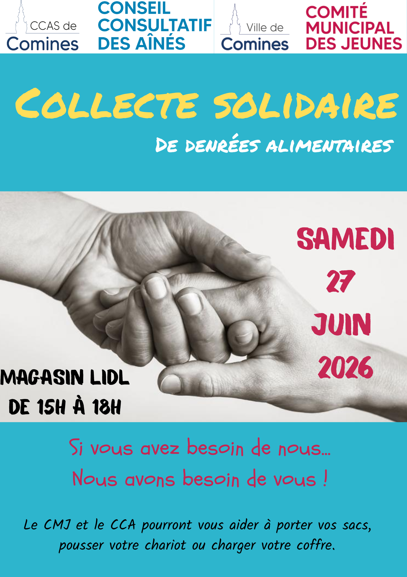 Collecte solidaire de denrées alimentaires