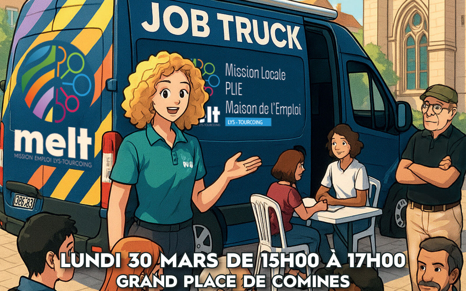 Le Job Truck de la MELT fait escale à Comines !